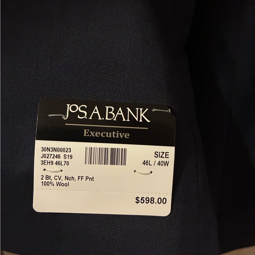 Jos. A. Bank Dark Grey Suit - Never Worn - New in bag with tags - Picture 4 of 13